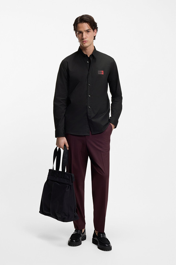 ΠΟΥΚΑΜΙΣΟ HUGO - 001 ΜΑΥΡΟ